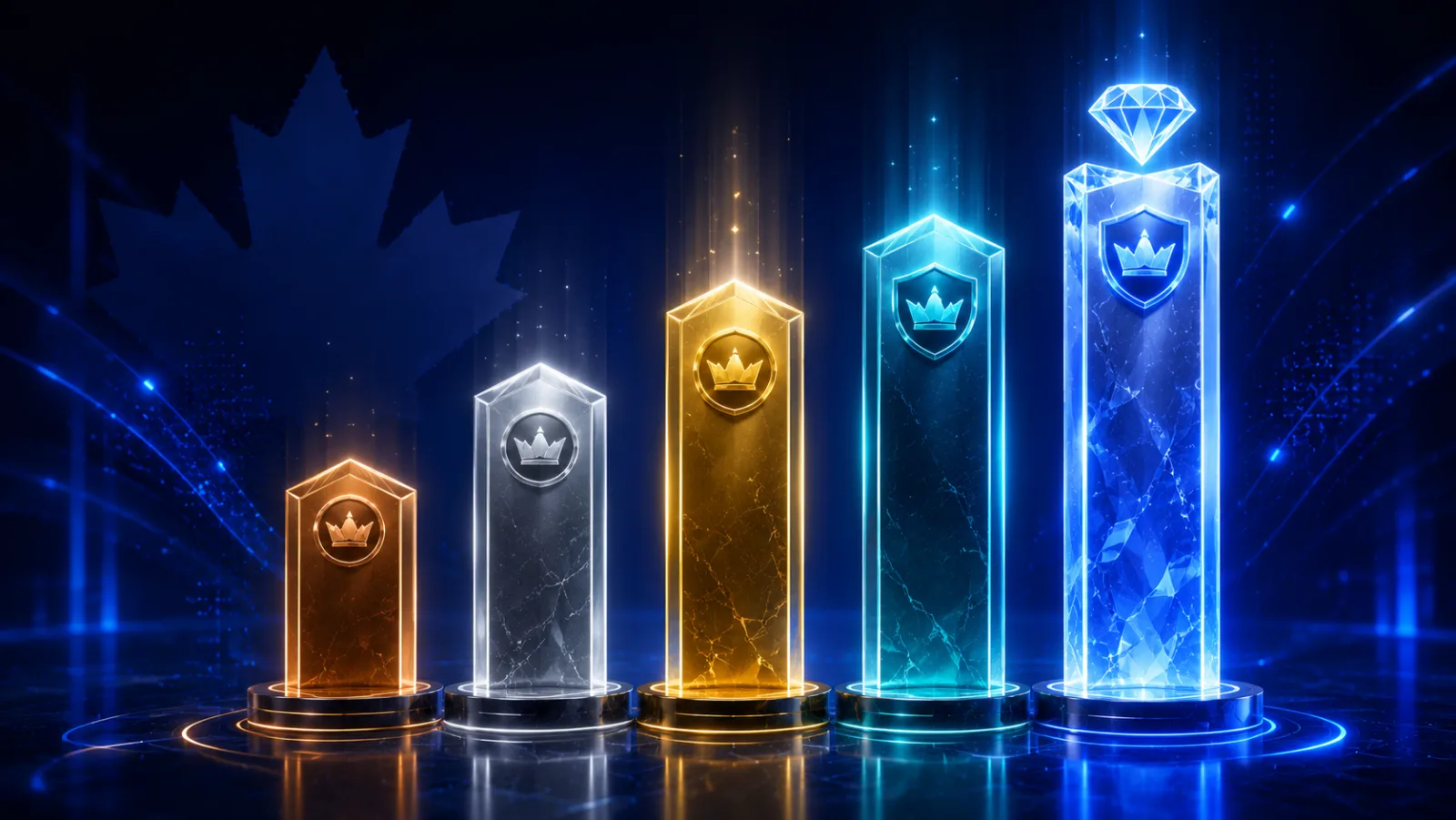 SpinQuest VIP five tier pillars bronze silver gold platinum diamond